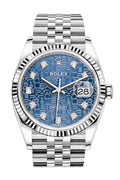Rolex Datejust 36 Blue Jubilee DiamondDial Automatic Jubilee Watch