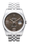 Rolex Datejust 36 Bronze Floral Stainless Steel Automatic Ladies Watch
