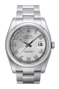 Rolex Datejust 36 Silver Concentric Dial Stainless Steel Oyster Men's Watch