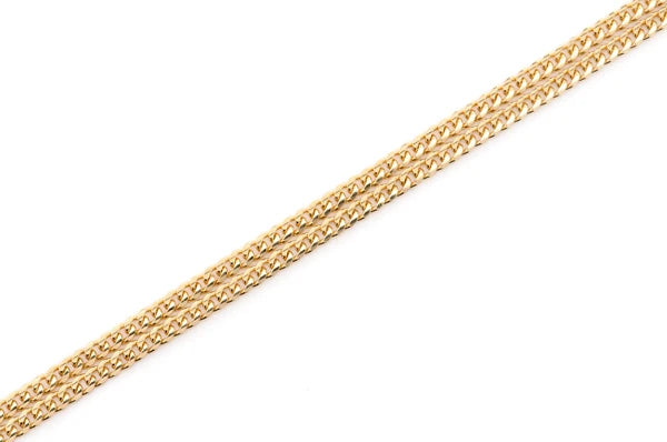 2MM Miami Cuban 14k Solid Gold Chain