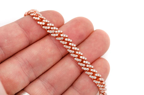 6MM Miami Cuban Diamond Bracelet 14k